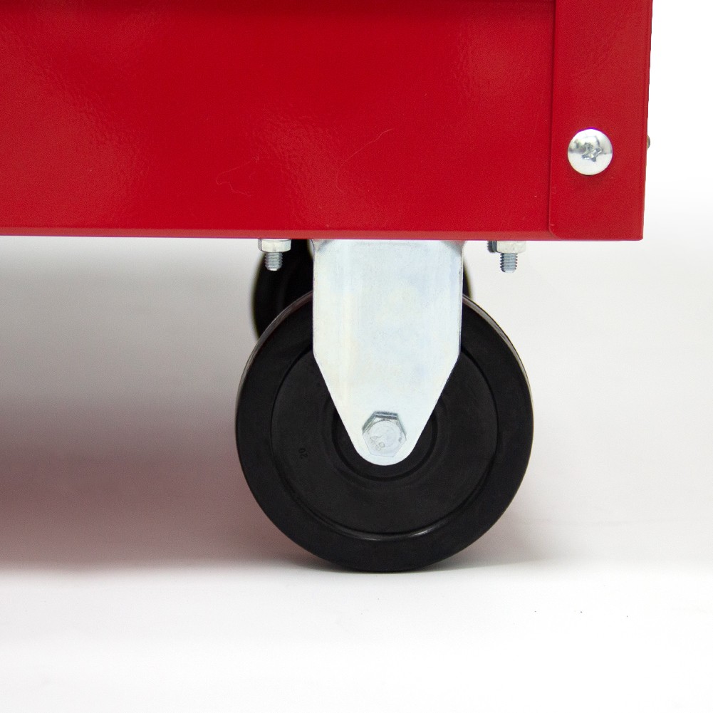 400LBS Steel 3-Shelf Rolling Multipurpose Service Tool Cart for Garage Home