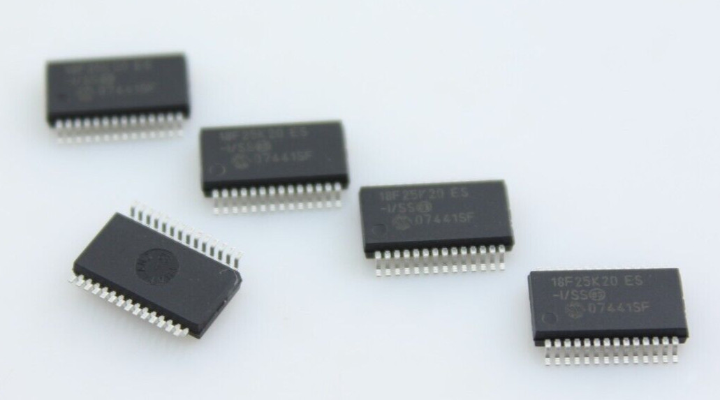 New Qty 5 Microchip PIC18F25K20-I/SS 8 Bit PIC Microcontroller 64MHz 32kb