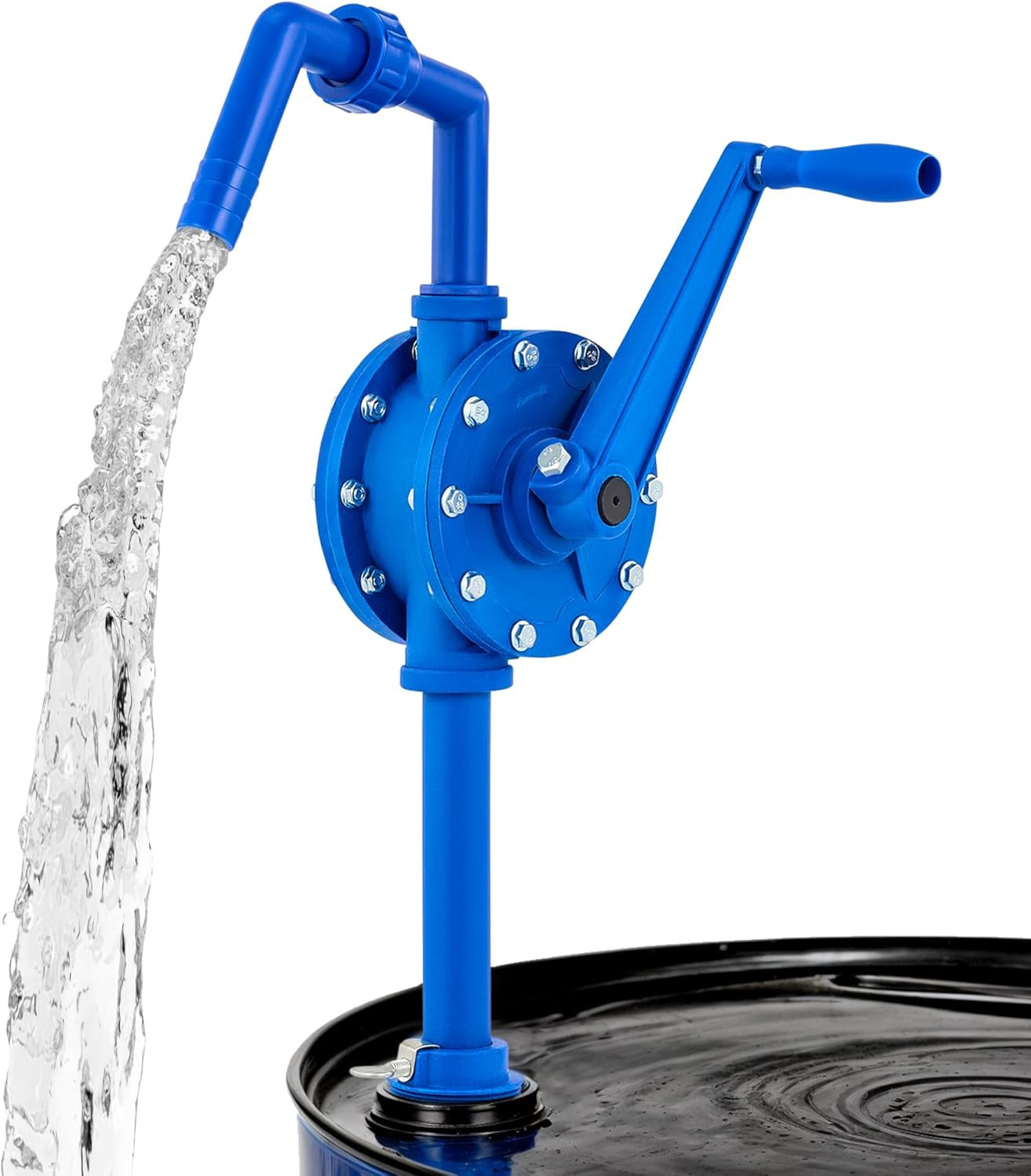 55 Gallon Drum Pump, Rotary Barrel Pump for Transfer of Chemicals, Acidic Soluti