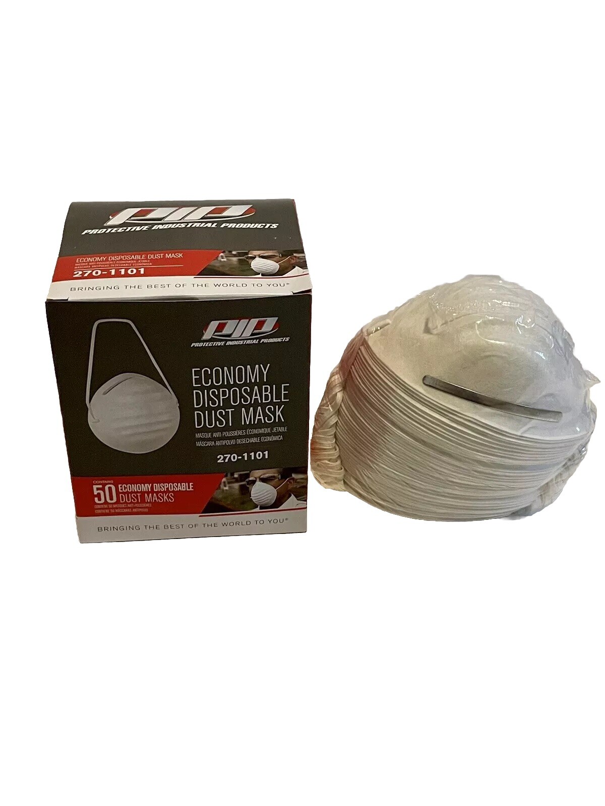 Protective Industrial Products 50 Economy Disposal Dust Masks ( NEW )