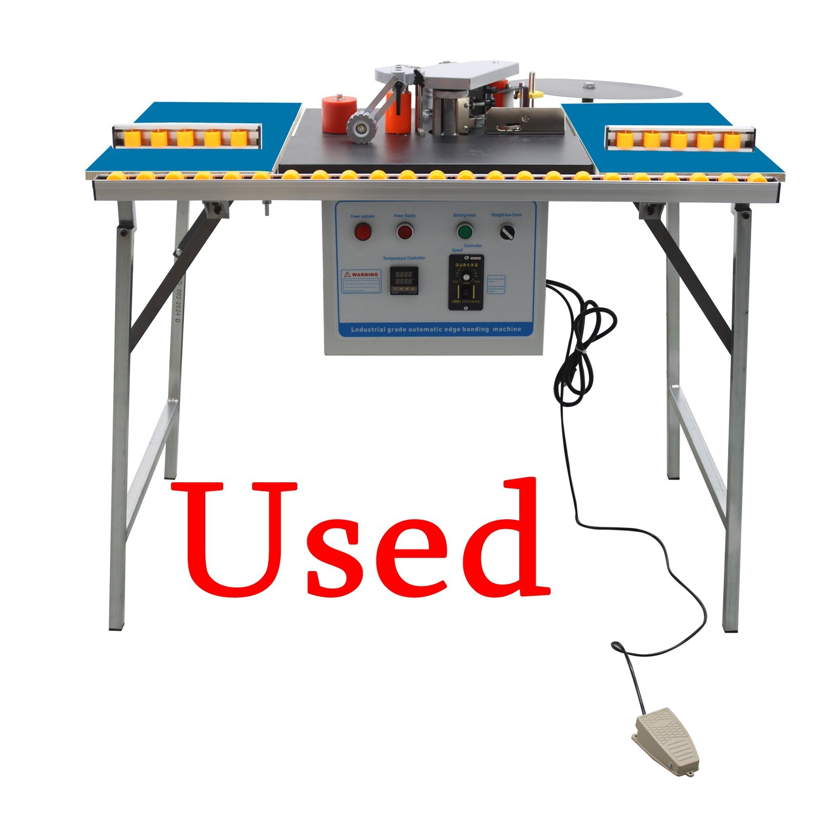 Used! Electric Automatic Curved Straight Edge Banding Machine with Platform 110V