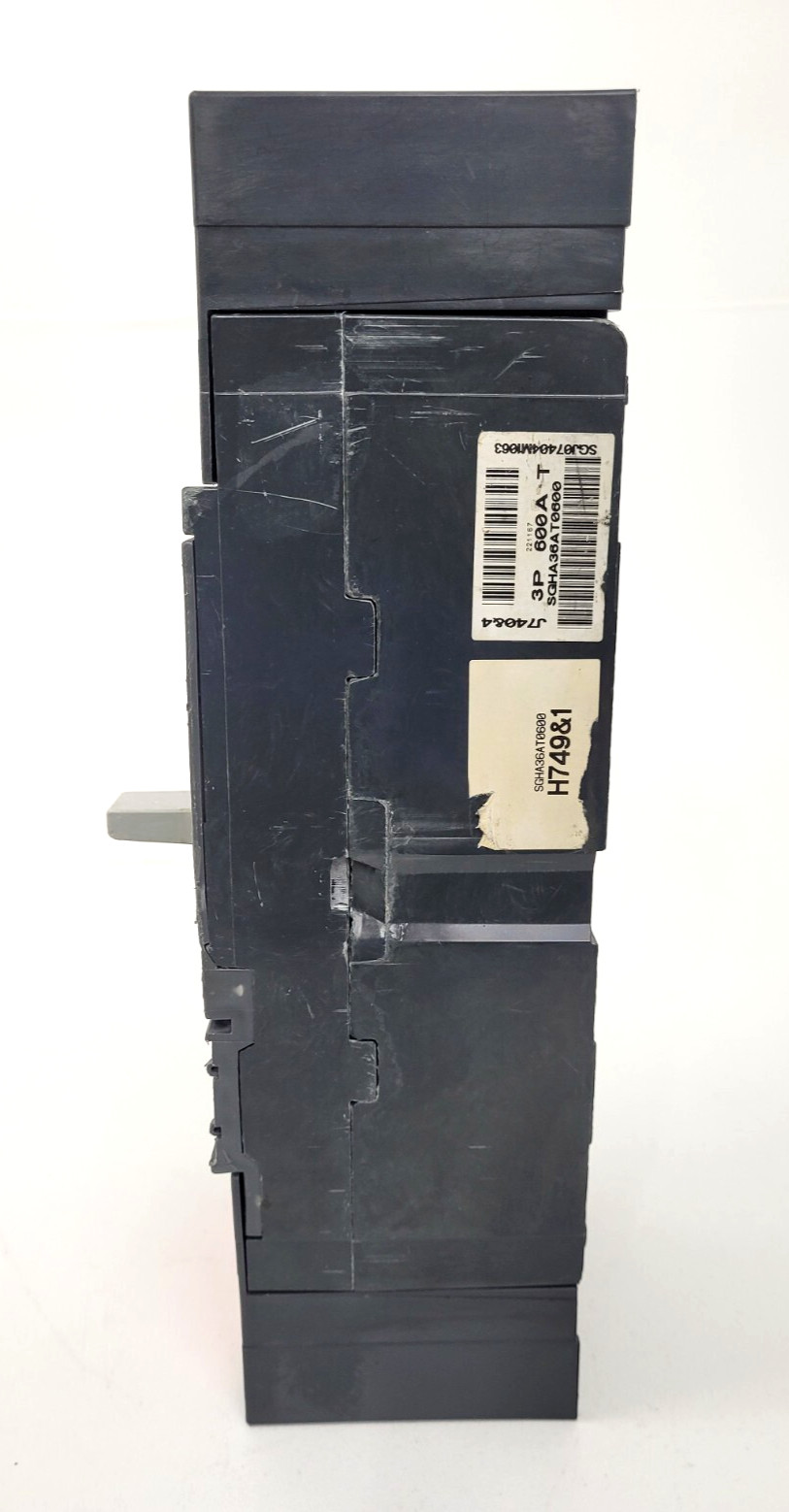 SGHA36AT0600 GE 600 Amp 600 Volt Circuit Breaker w/ SPRG600A600 Rating Plug