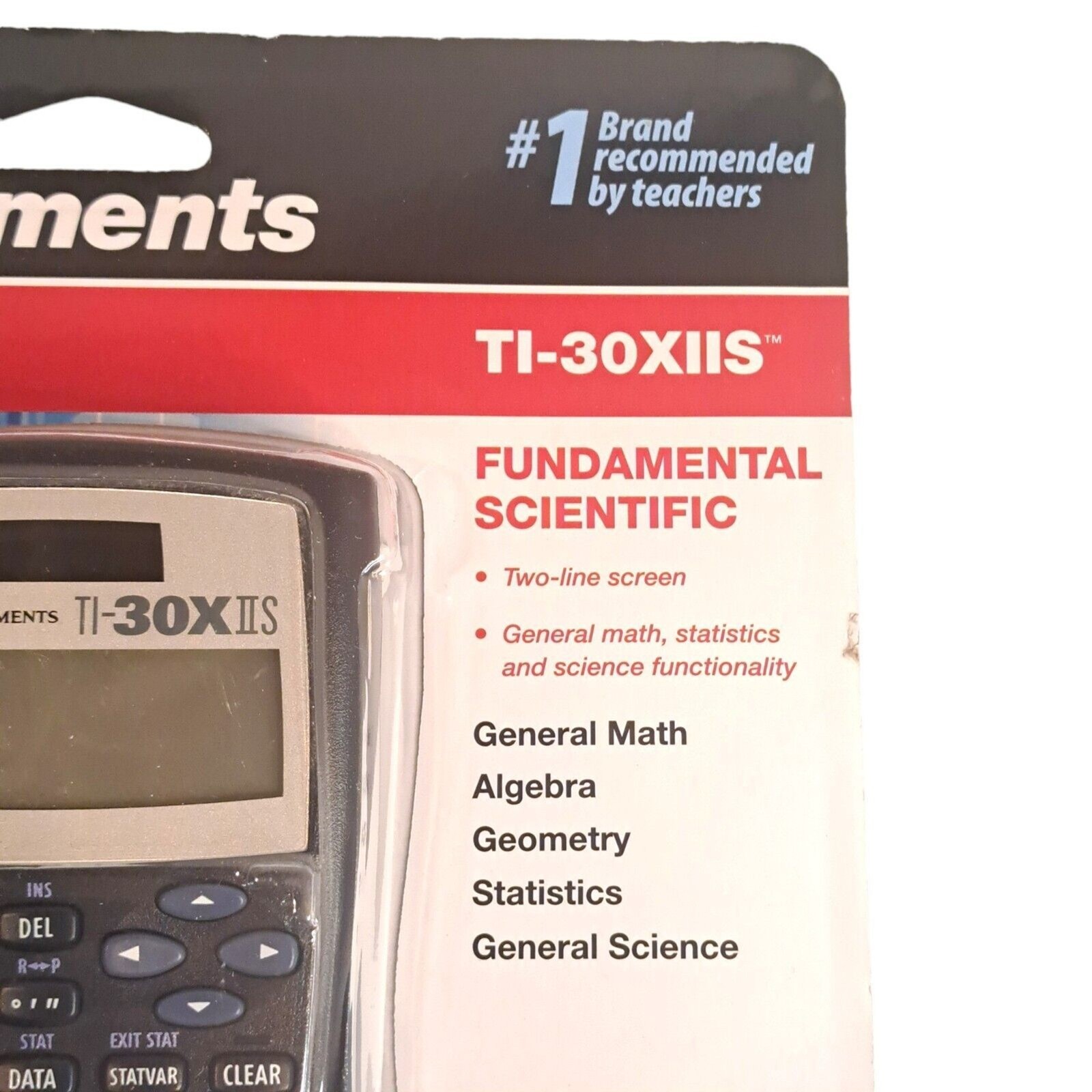 TI30XIIS Fundamental Scientific Calculator SAT ACT AP Solar+ Texas Instruments