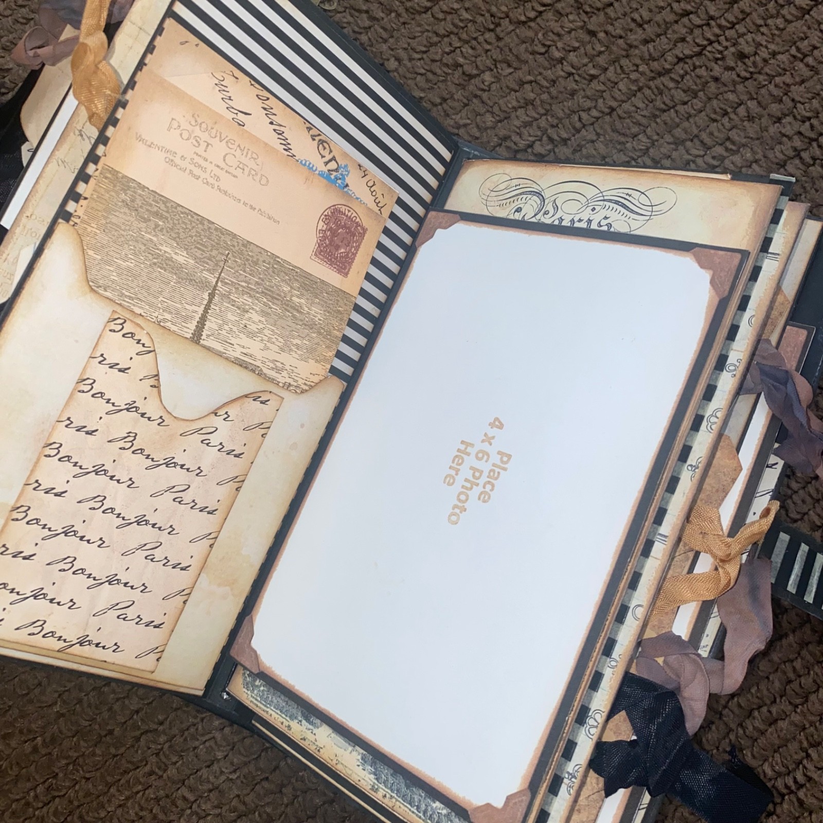 NEW Paris themed junk journal