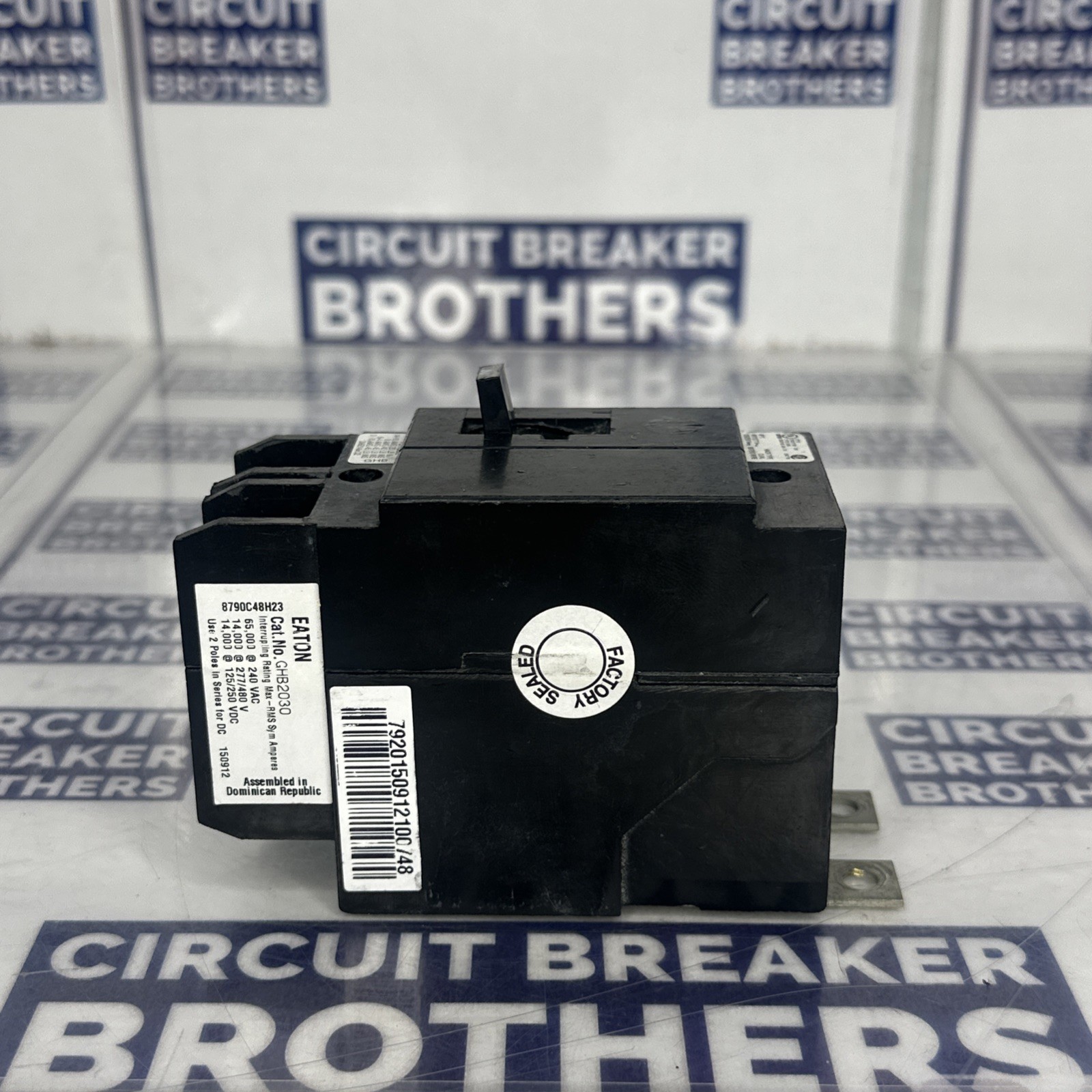 Eaton GHB2030 30 Amp 480/277V 2 Pole Circuit Breaker-Warranty (Ship Same Day)