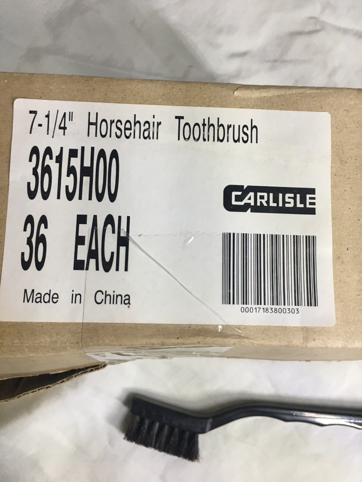 Carlisle 7-1/4” Horsehair Utility Toothbrush Pack Of 36