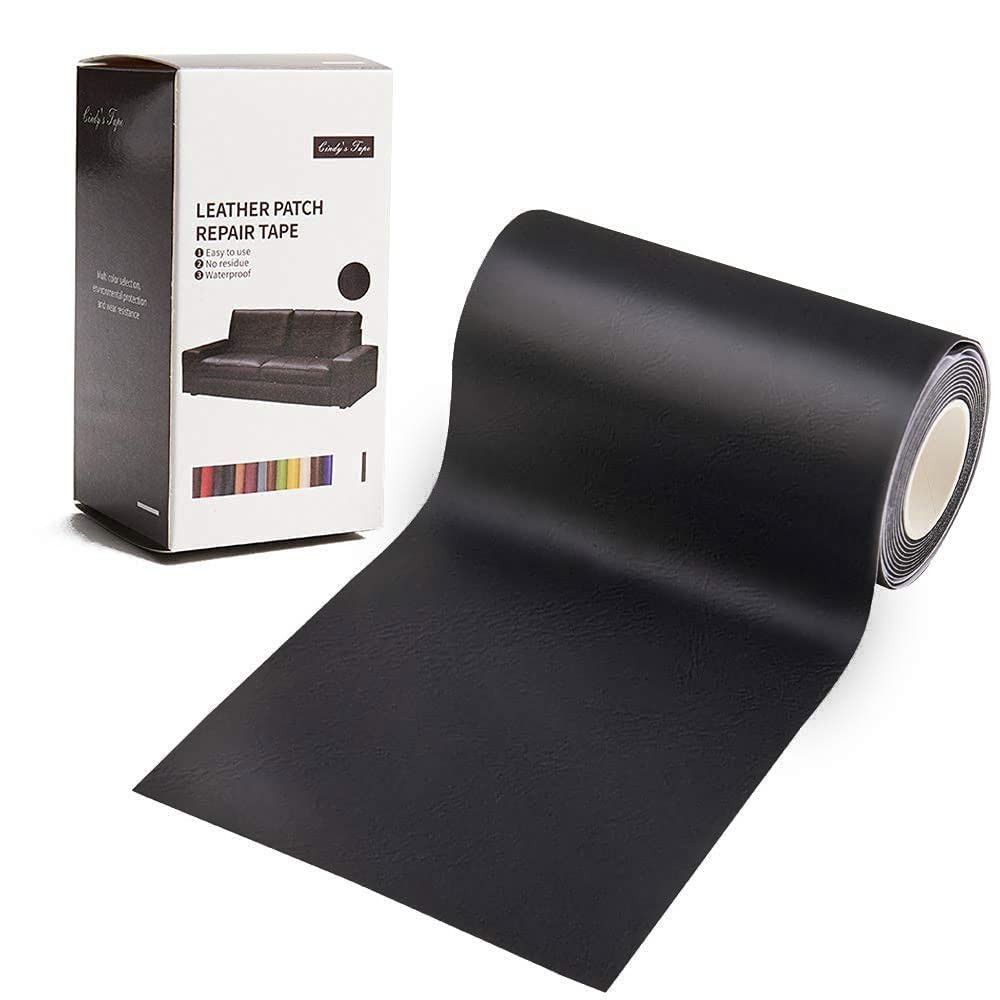 Tape Leather Repair Patch Tape Kit Black 3×60 inch Self Adhesive Leather Repai..