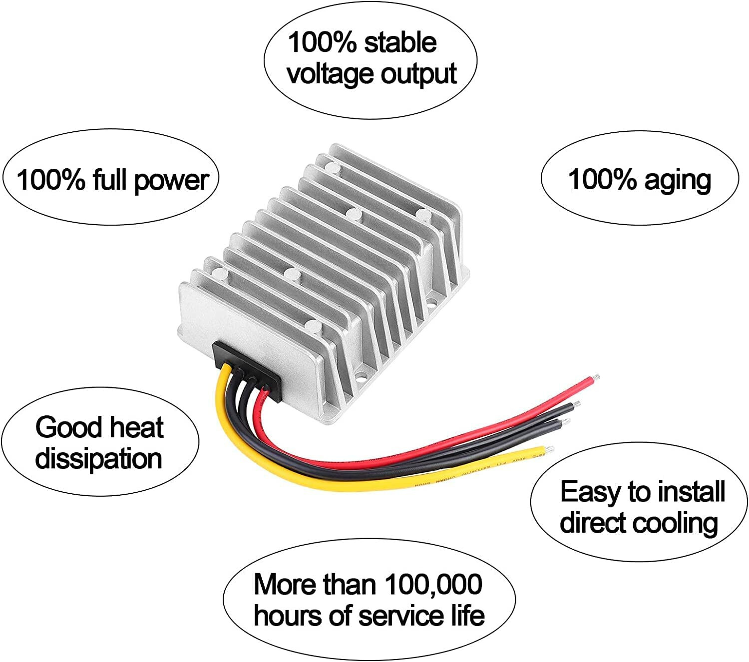 DC 48V to DC 12V 30A 360W Voltage Converter Golf Cart Power Regulator Waterproof