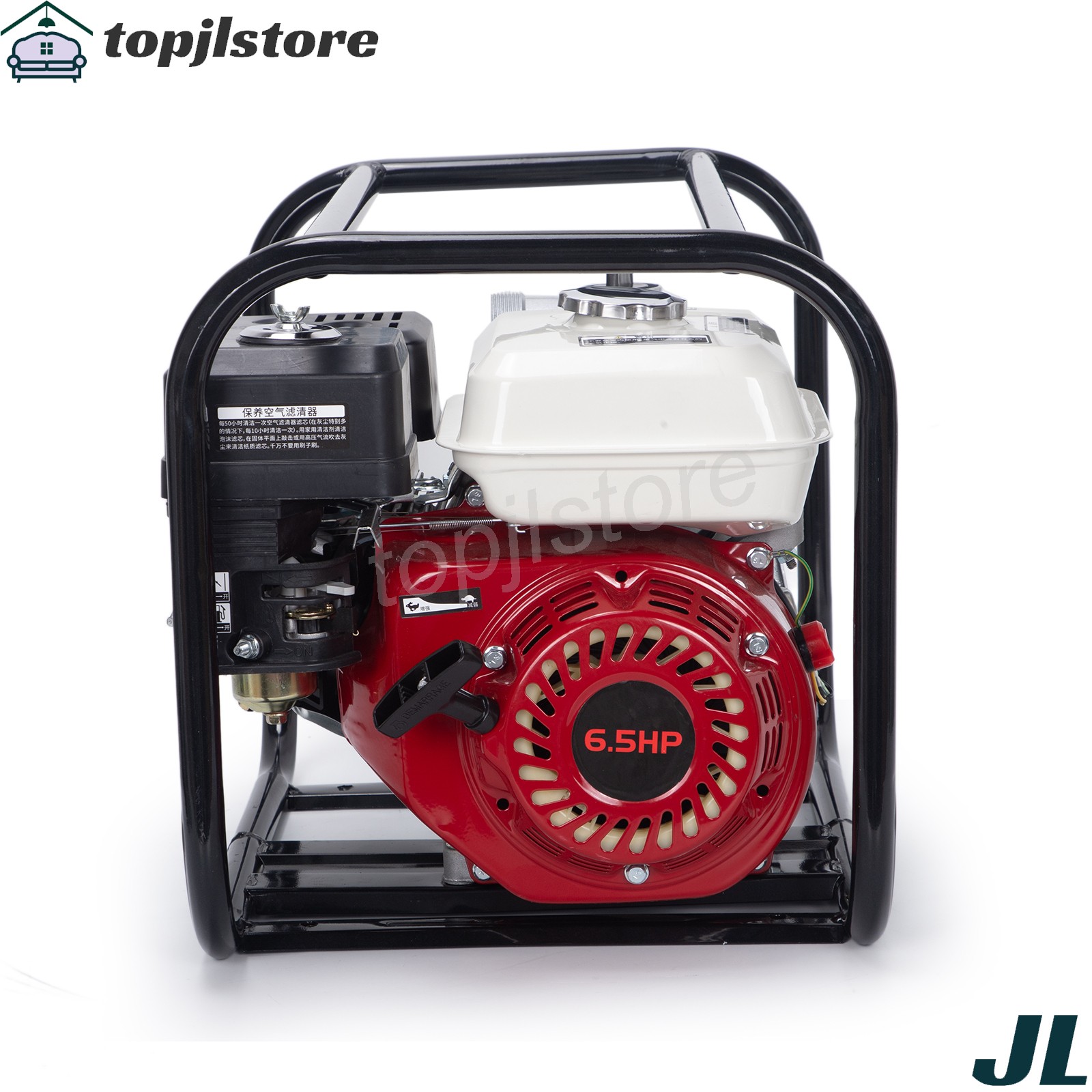 6.5 HP 4-Stroke Gas-Powered Water Transfer Pump 2″ 212CC 158GPM Semi-Trash Pump
