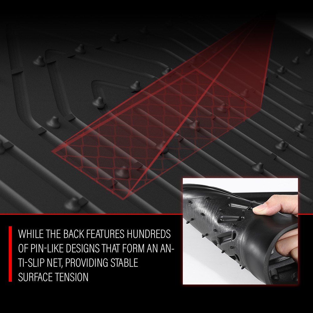 LQI TPE Floor Mats Fit Acura RDX 2019 2020 2021 2022 2023 2024, All Weather