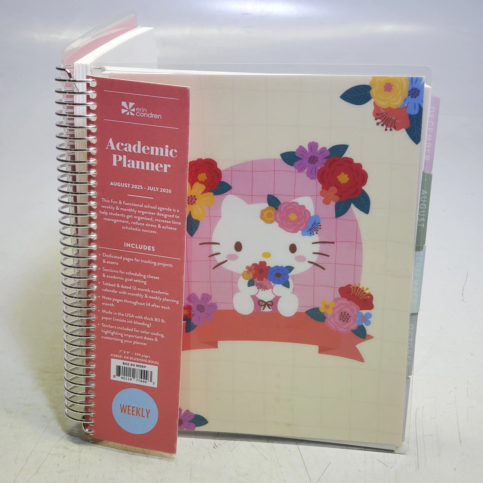 Erin condren Hello Kitty 2025-2026 Academic Planner 840114774493