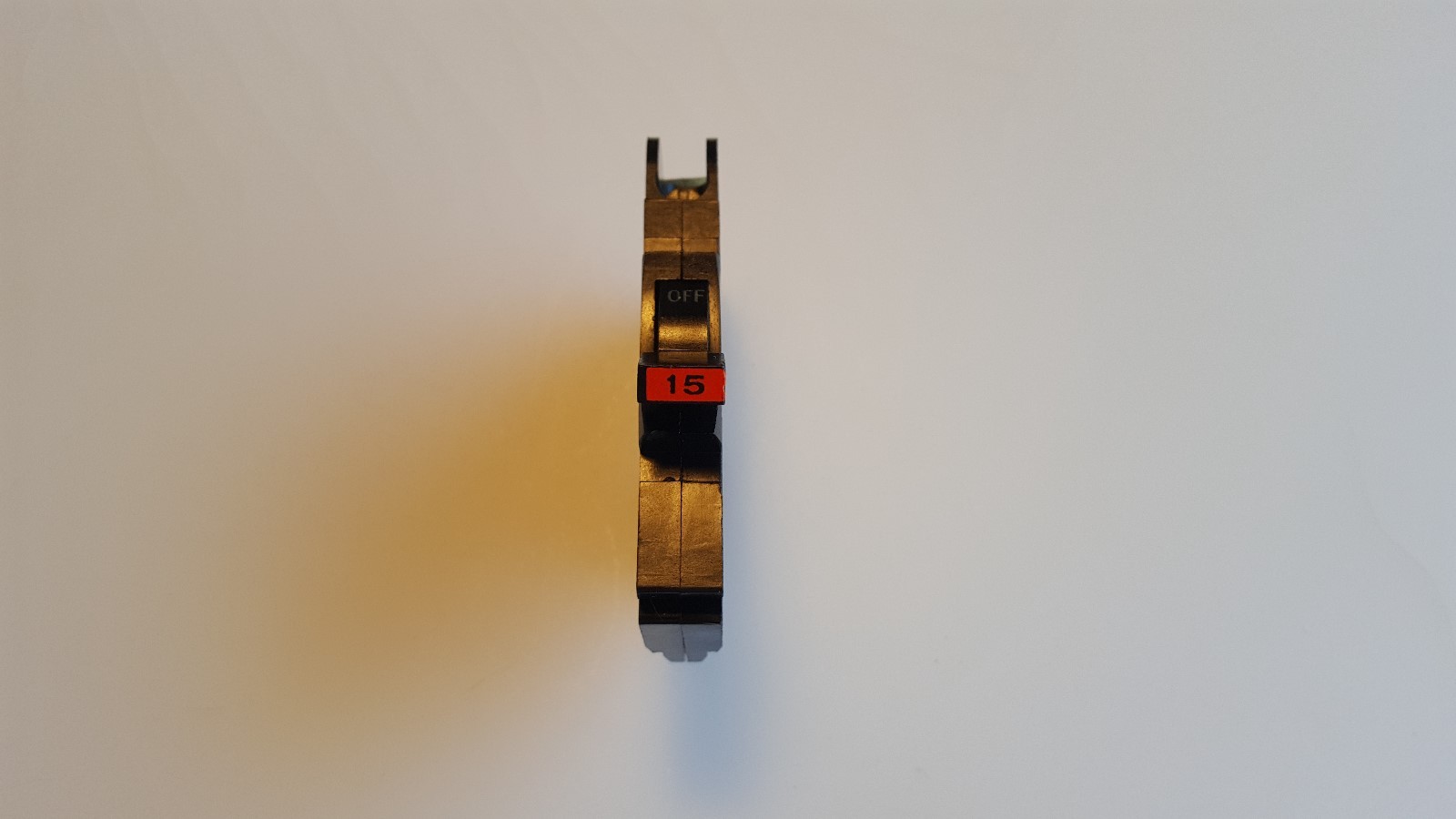 FPE NC115 15 Amp 1 Pole Stab-Lok Type NC Thin Federal Pacific Red Handle