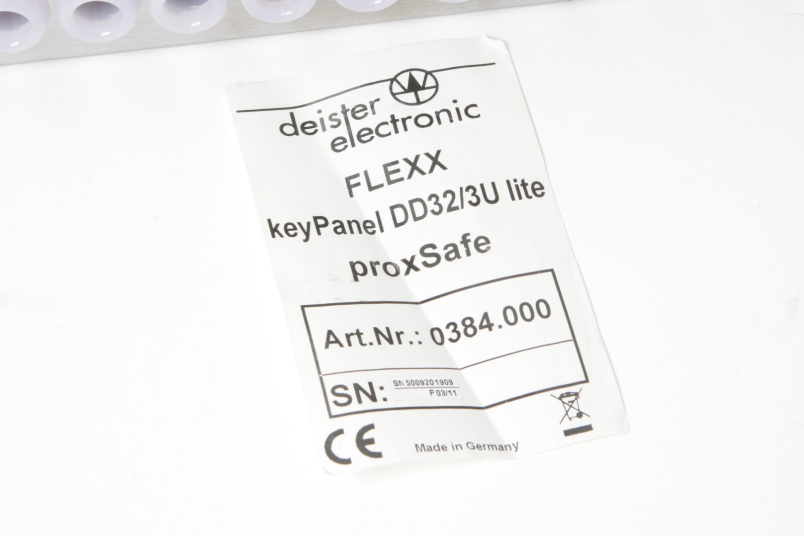 Deister proxSafe flexx KeyPanel DD32/3U lite Electronic Key Management