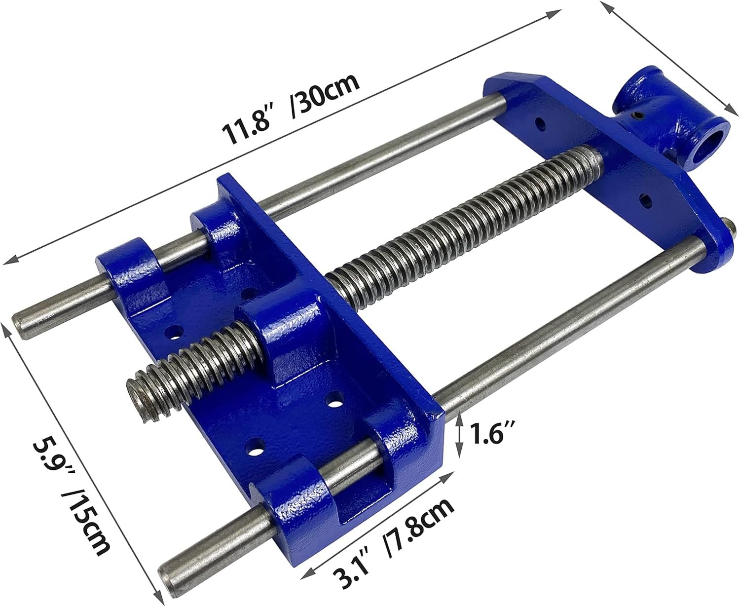 7″ Woodworking Bench Vise,Workbench Vise，Easy-to-Operate Front Screw Vise