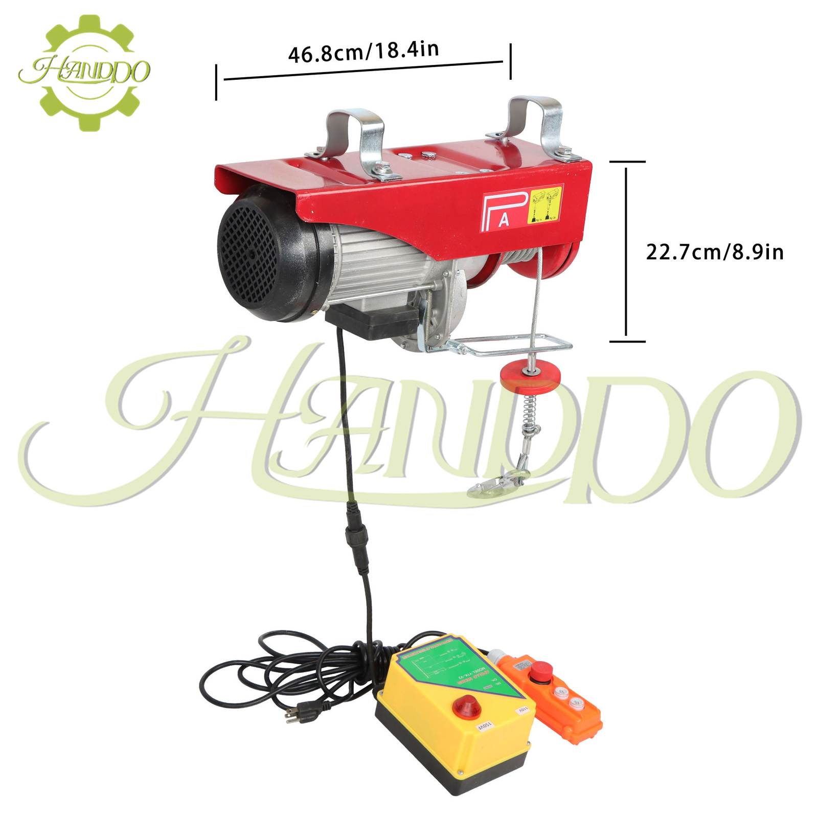 PA1000 2200lbs Electric Hoist 110v 1600W with Wireless Remote Control