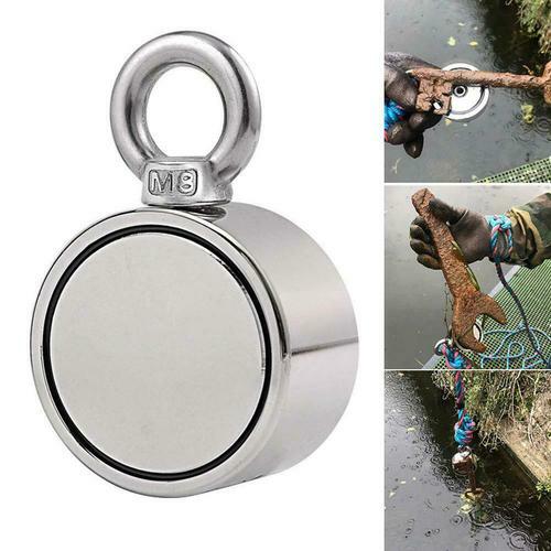 Double Sided Super Strong Neodymium Fishing Magnet 400/600/800LB Pulling Force