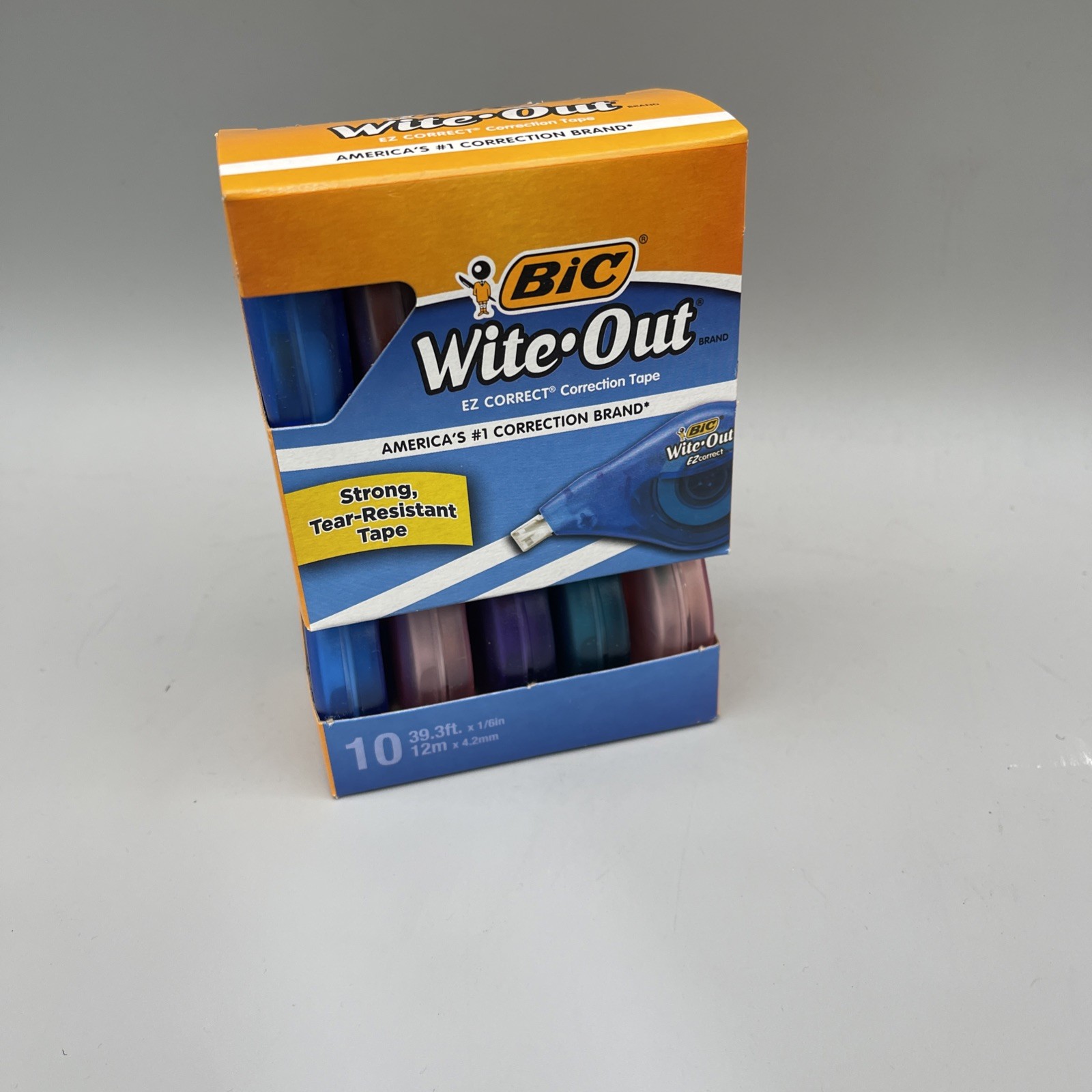 Bic Wite-out Correct Correction Tape 10-count Brand New