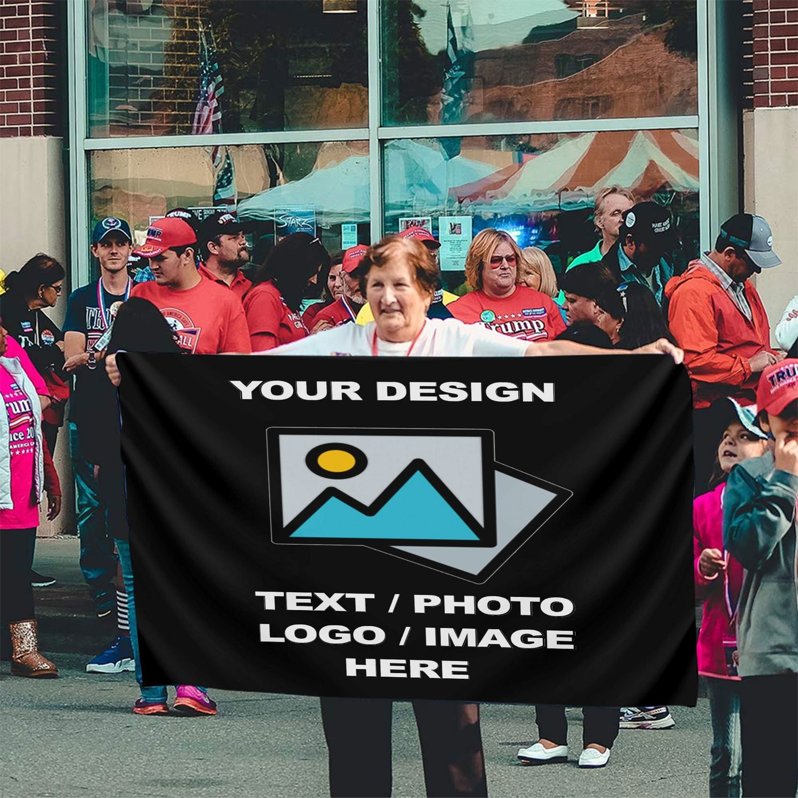 Custom Flag Personalized Flags – Print Your Own Logo Image Text USA