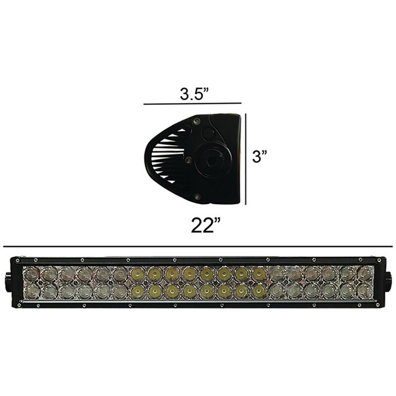 22″ LED Light Bar 7200 Lumens, Waterproof, Spot/Flood, 120W, 12-24V