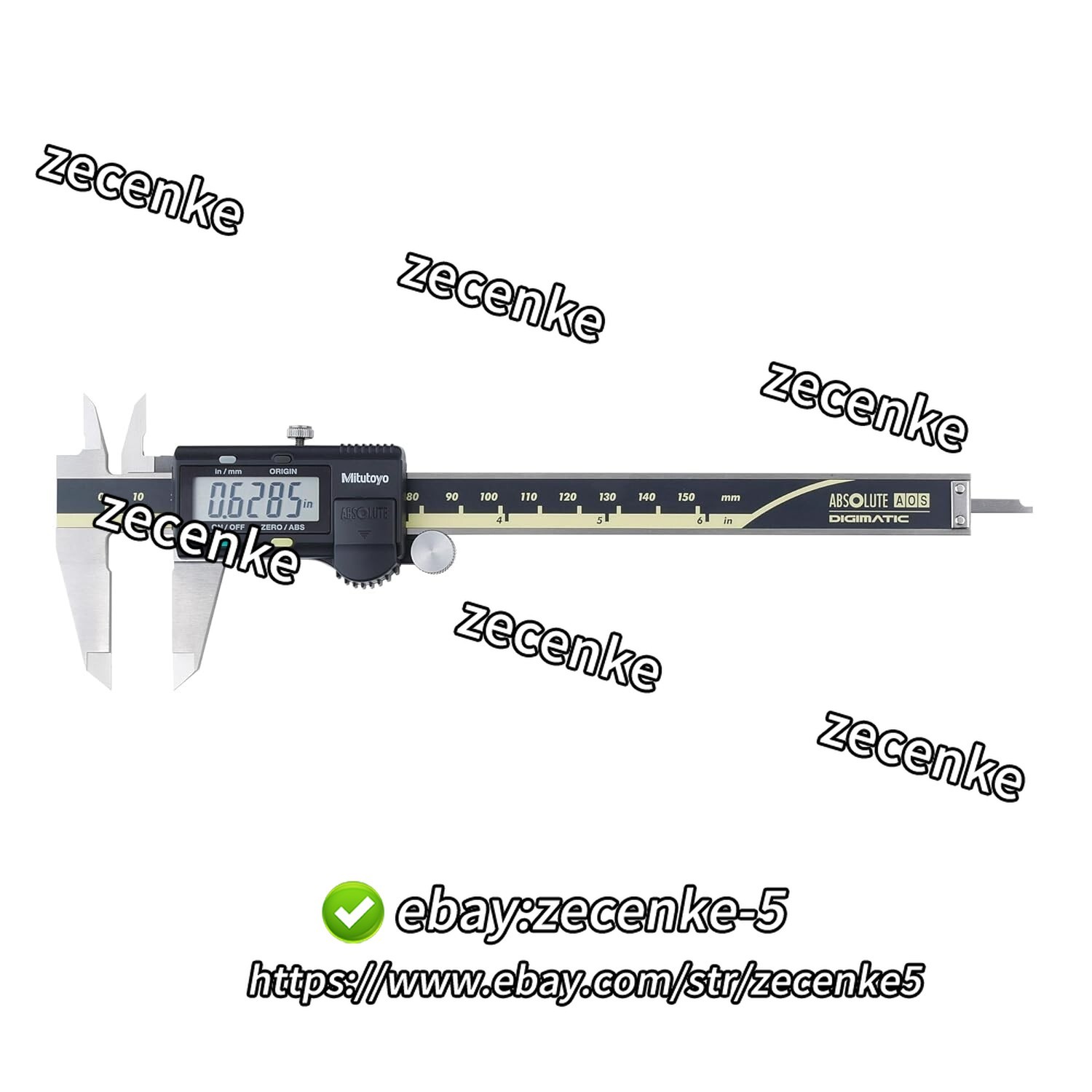 Mitutoyo 500-196-30 Absolute Digital Digimatic Caliper, 0-6″ / 0-150mm – NEW!
