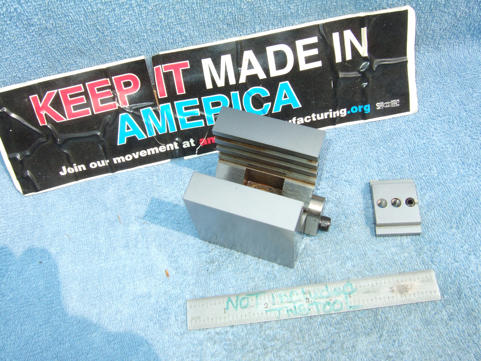 HERMANN SCHMIDT TYPE UCV W/CLAMP SQUARE GRIND V-BLOCK TOOLMAKER MACHINIST USED