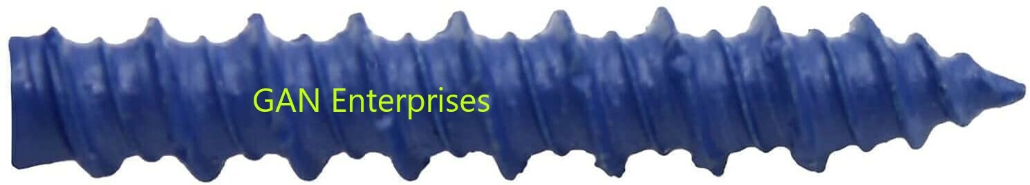 Concrete 1/4″ X 3-1/4″ Masonry Screw Anchors Tapcon Hex Head sharp point (1000)