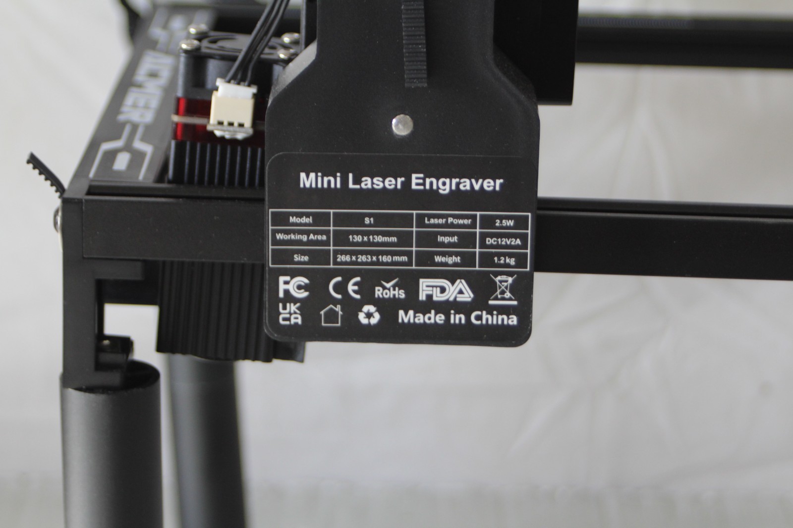 ACMER S1 6W Mini Laser Engraver – 130×130mm DIY Cutter Machine