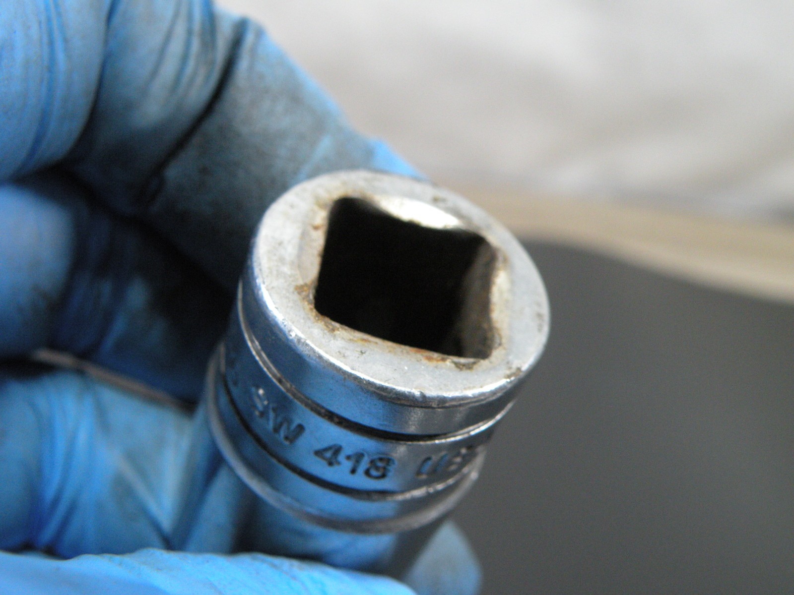 Snap-on 9/16″ Standard Socket 8-Point SW 418 USA 1/2″ Drive