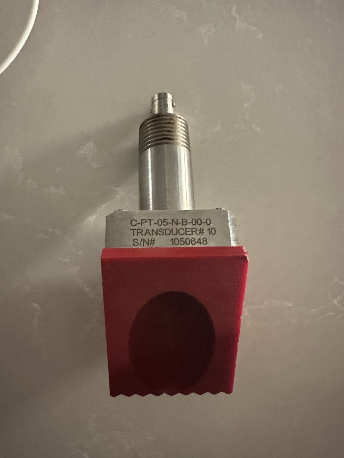 Panametrics PT878 Transducer #10 C-PT-05-N-B-00-0 w/ Cable & Clamp