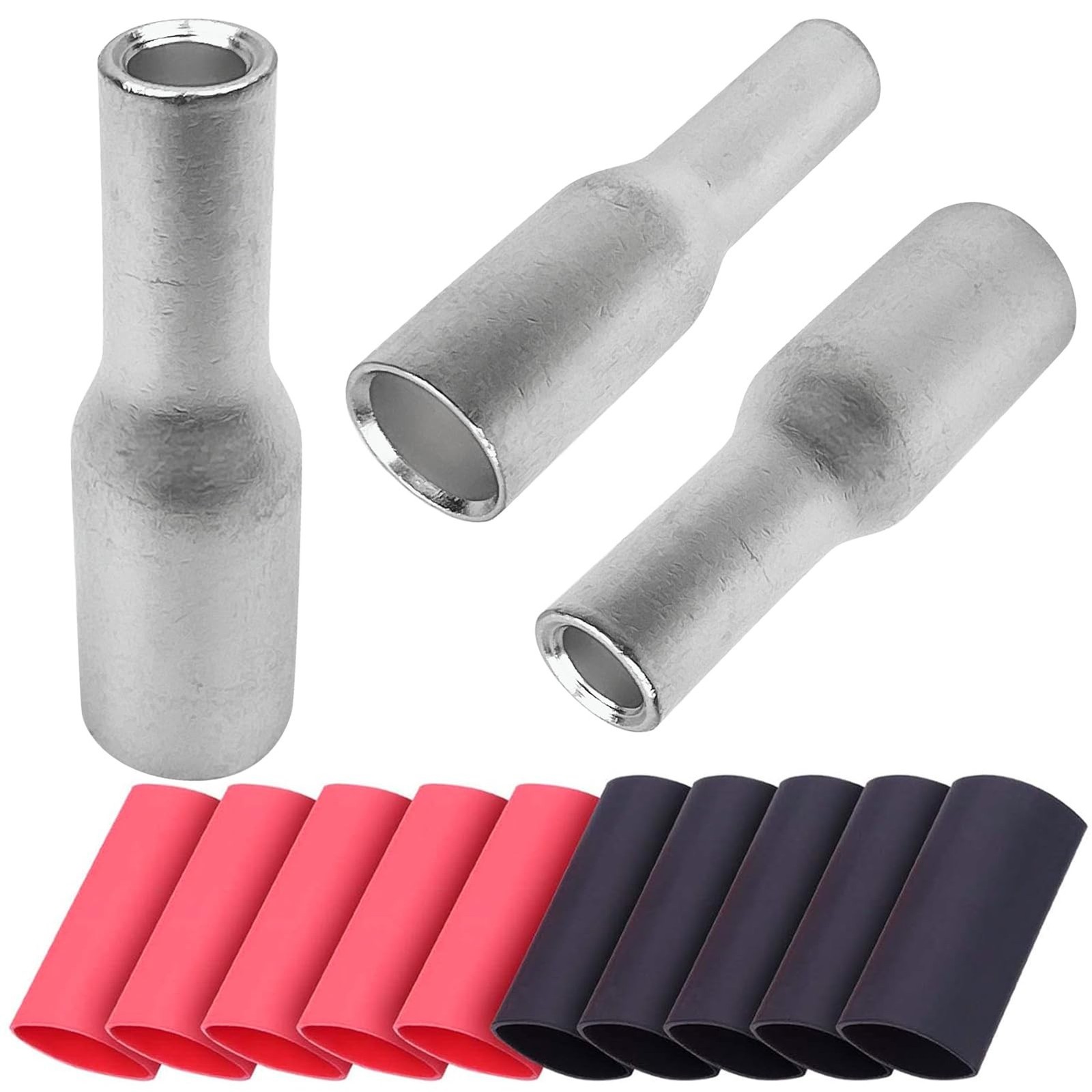 10PCS Step Down Butt Connectors 2 AWG to 8 AWG Non-Insulated Reducing Splices…