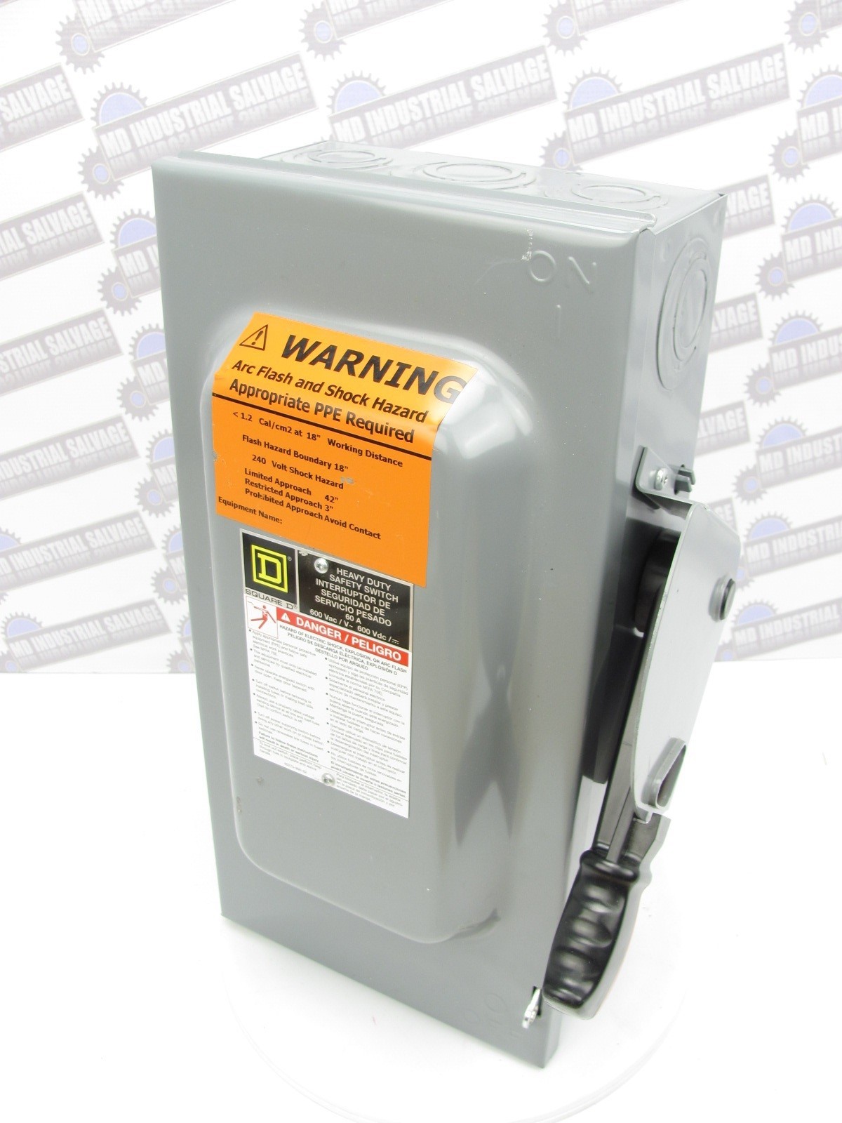 SQUARE D HU362 – 60A NON-FUSEABLE DISCONNECT w/Added NEUTRAL BLOCK HU362N 3P/4W