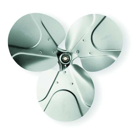 Dayton 2C372 Replacement Fan Blade, 24 In Blade Dia, 1/2 In Bore Dia, 3 Blade,