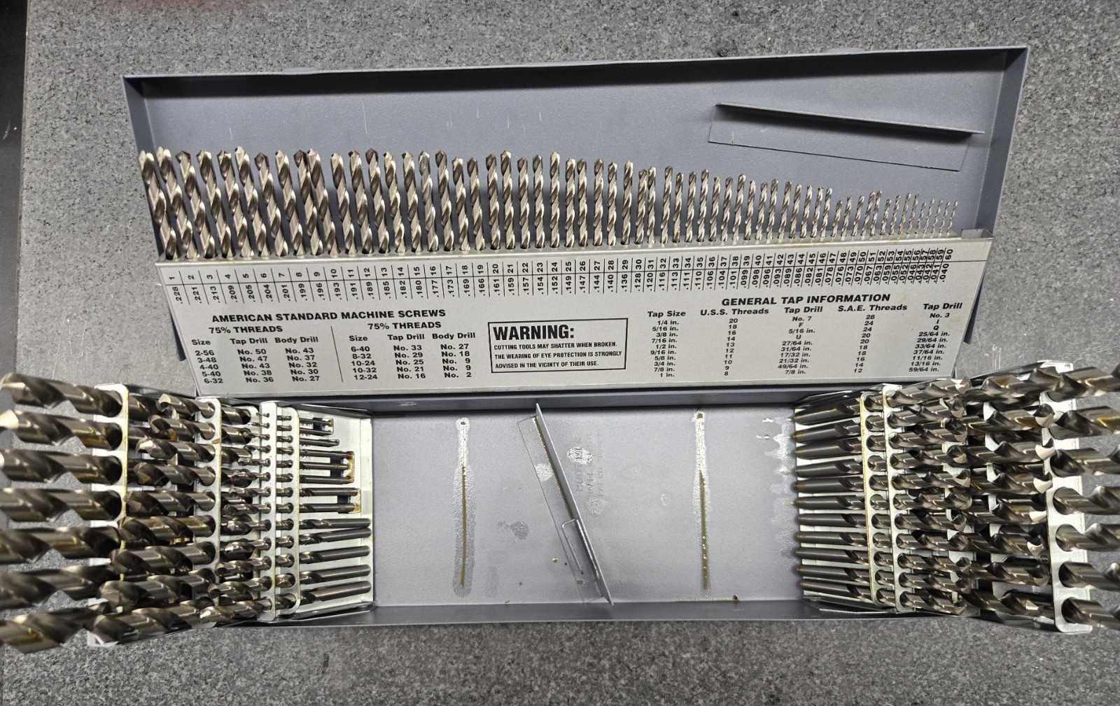 Drill Set, 115 Piece Screw Machine Length HSS