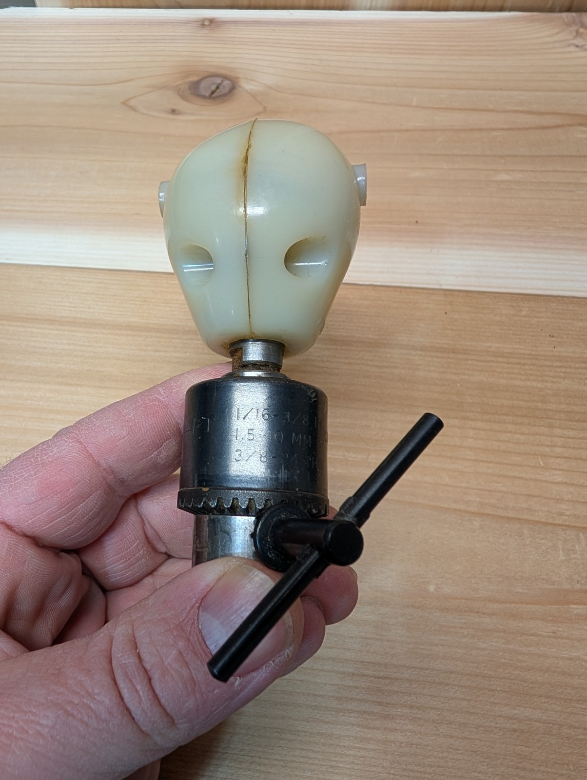 Jacobs Multicraft Drill Chuck DC4G61 w/ Key 3/8 – 24 W/ Right Angle Drill Attach