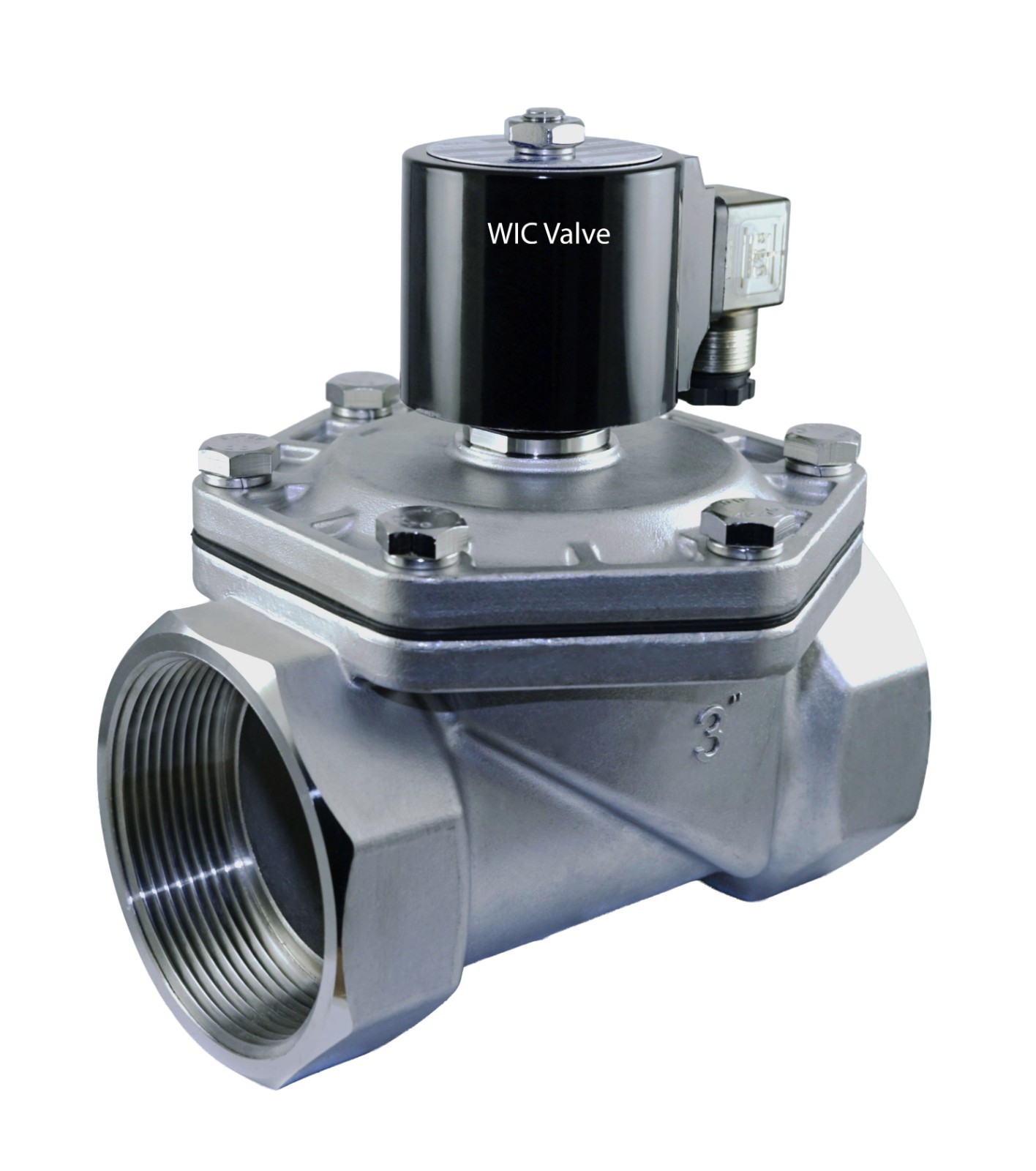 3″ Inch NPT Thread Stainless Zero Differential Electric Valve 110V AC Viton Seal