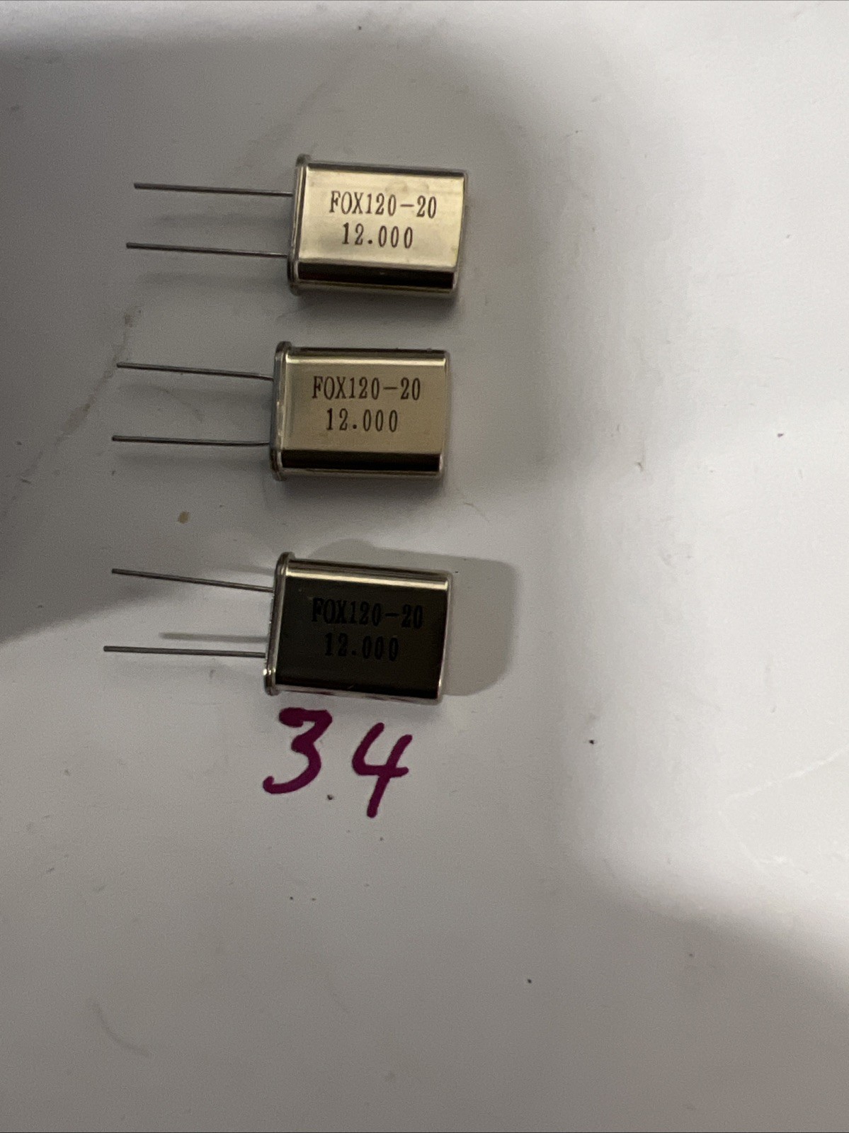 FOX120-20 12.000 12.000 MHz quartz crystal oscillator New Quantity of 3