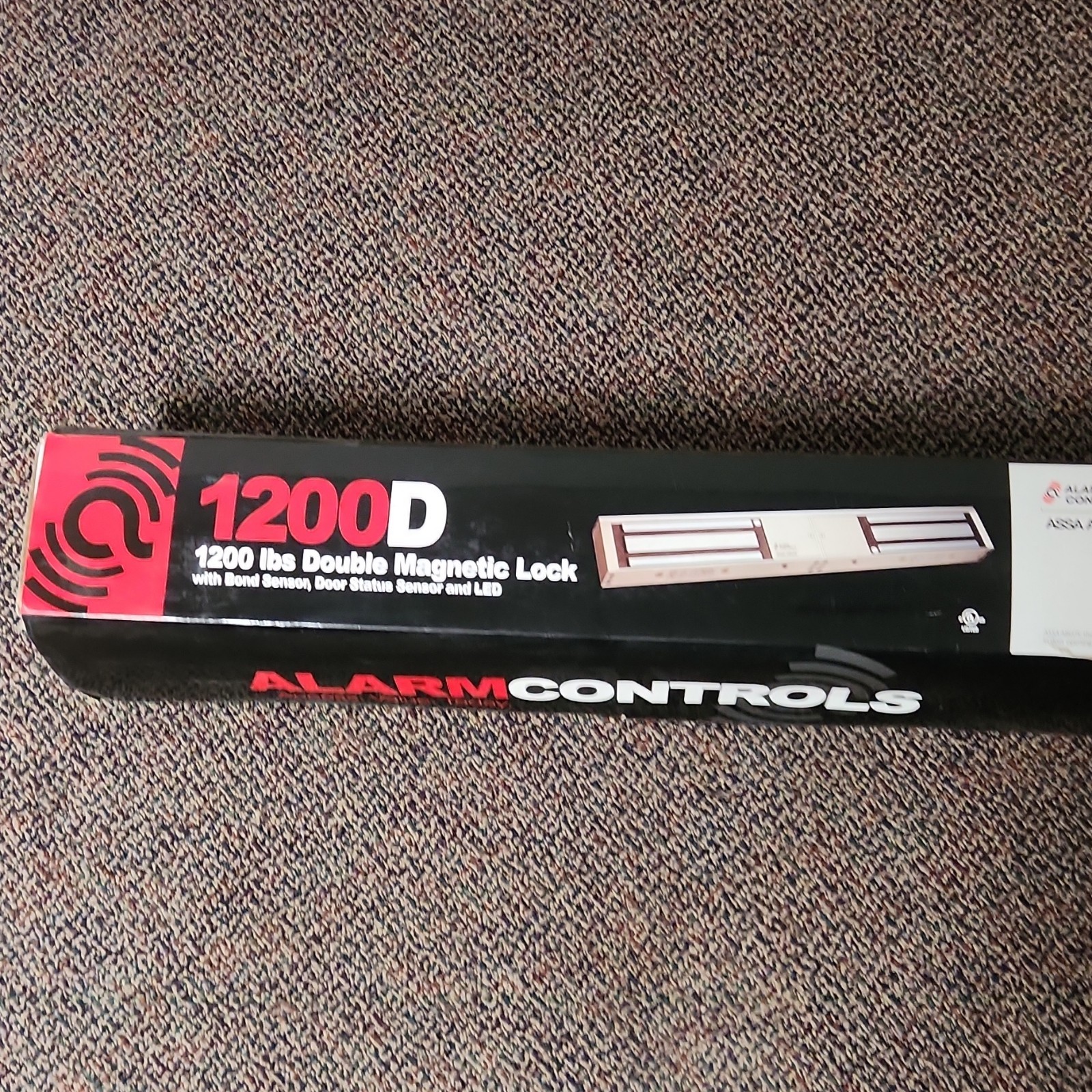 Alarm Controls 1200D Double Door Electromagnetic Lock 1200 lb 12/24V DC