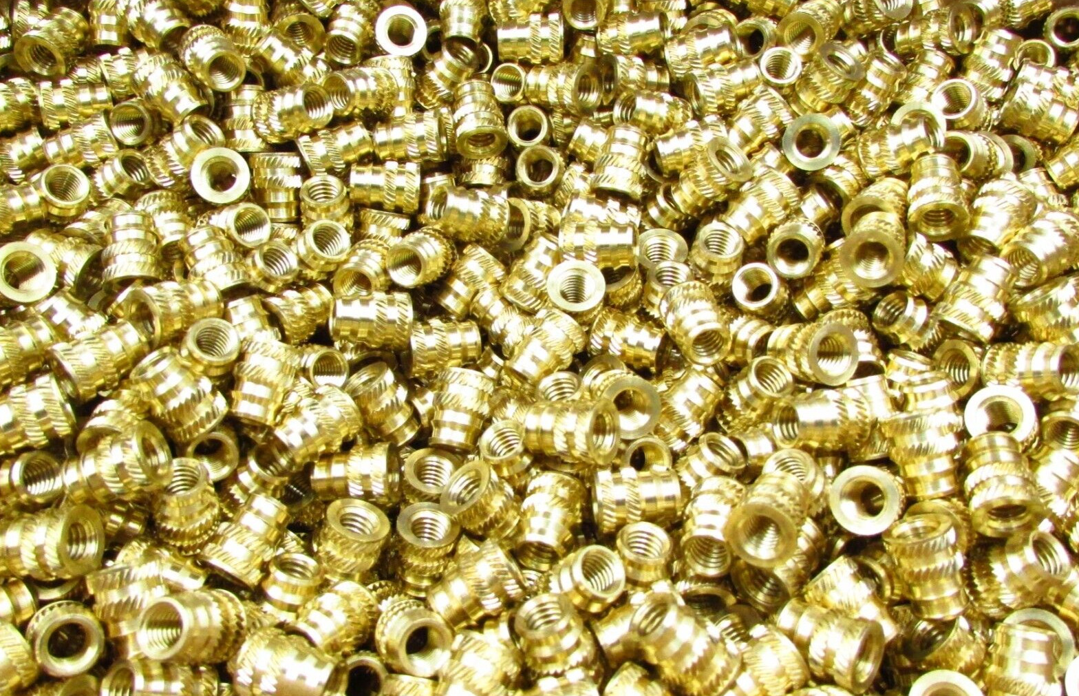 QTY (50) DODGE Size 10-32 Brass Heat Set Inserts For Plastic 3D Printing Metal
