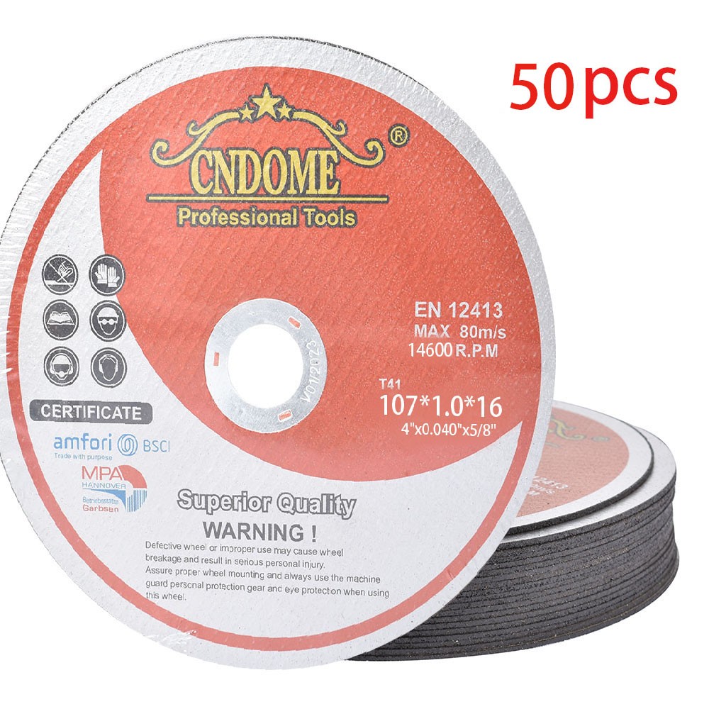 4″x.040″x5/8 Cut off Wheel 50Pcs – Metal & Stainless Steel Thin Cutting Discs