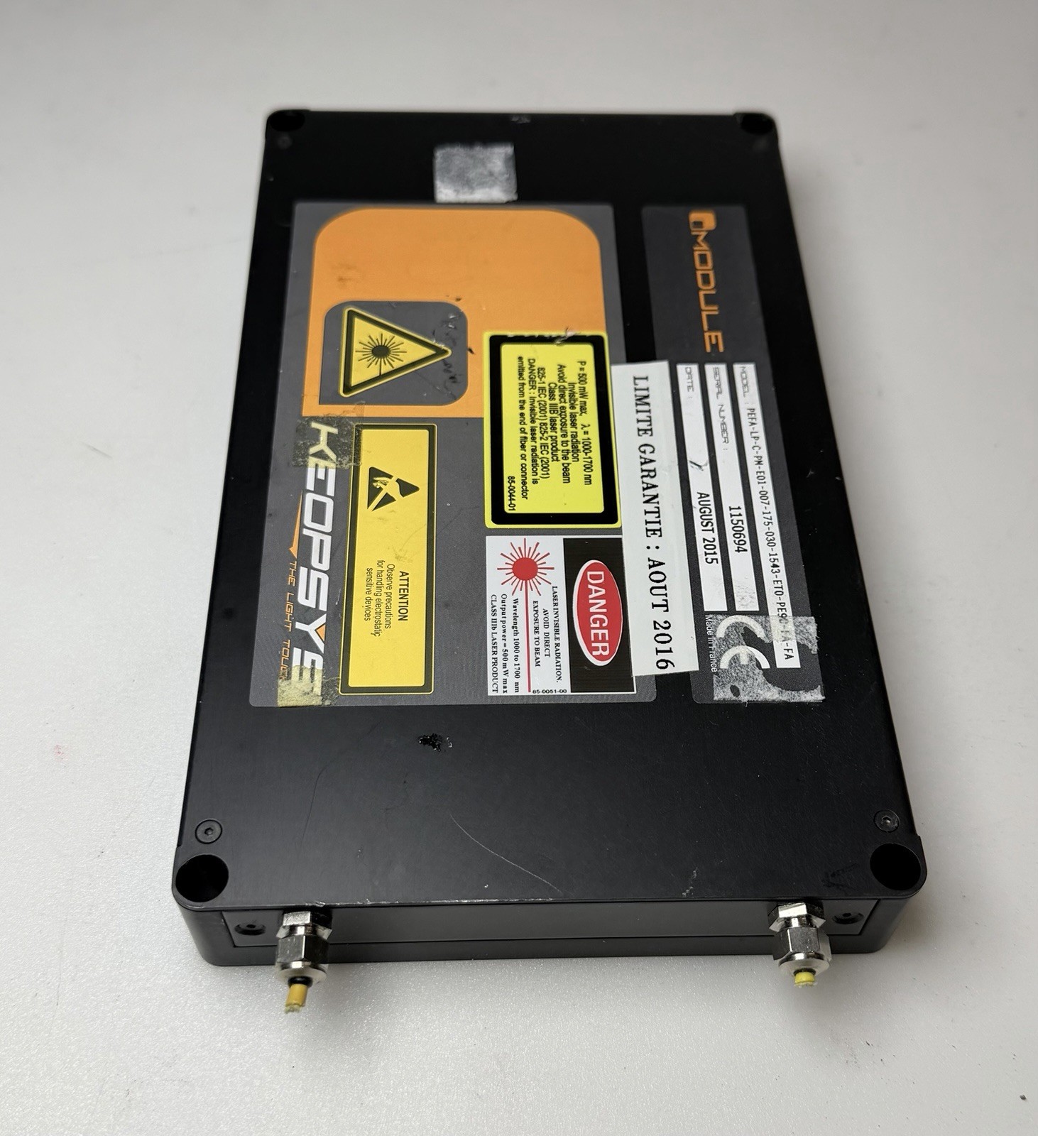 Keopsys Optical Module Fiber Laser Amplifier PFEA-LP-C-PM – Not Tested