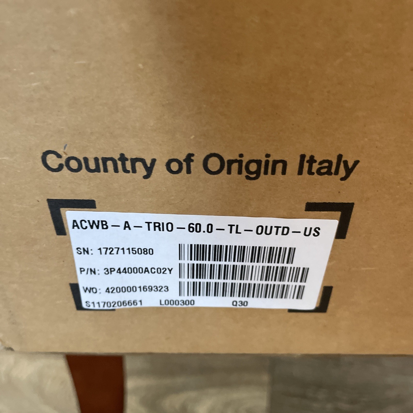 ABB AC Wiring Box ACWB-A-TRIO-60.0-TL-OUTD-US-480 New Solar READ DESC