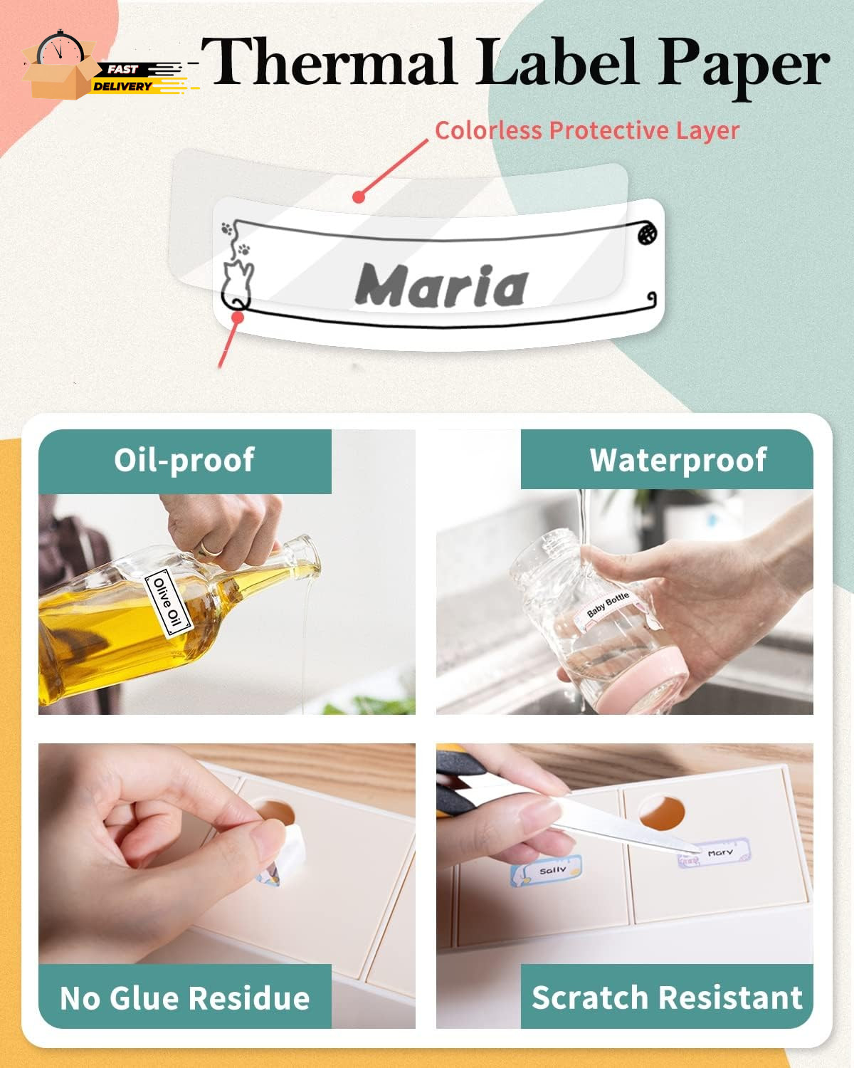 Phomemo D30 Labels 12×40Mm Starry Night Self-Adhesive Thermal D30 Label Maker T