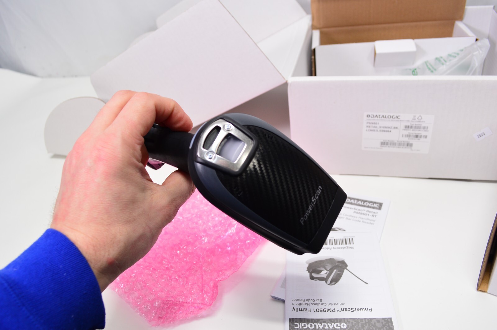 NEW Datalogic Power Scan PM9501 Cordless Barcode Scanner PM9501-BK910K1CB02