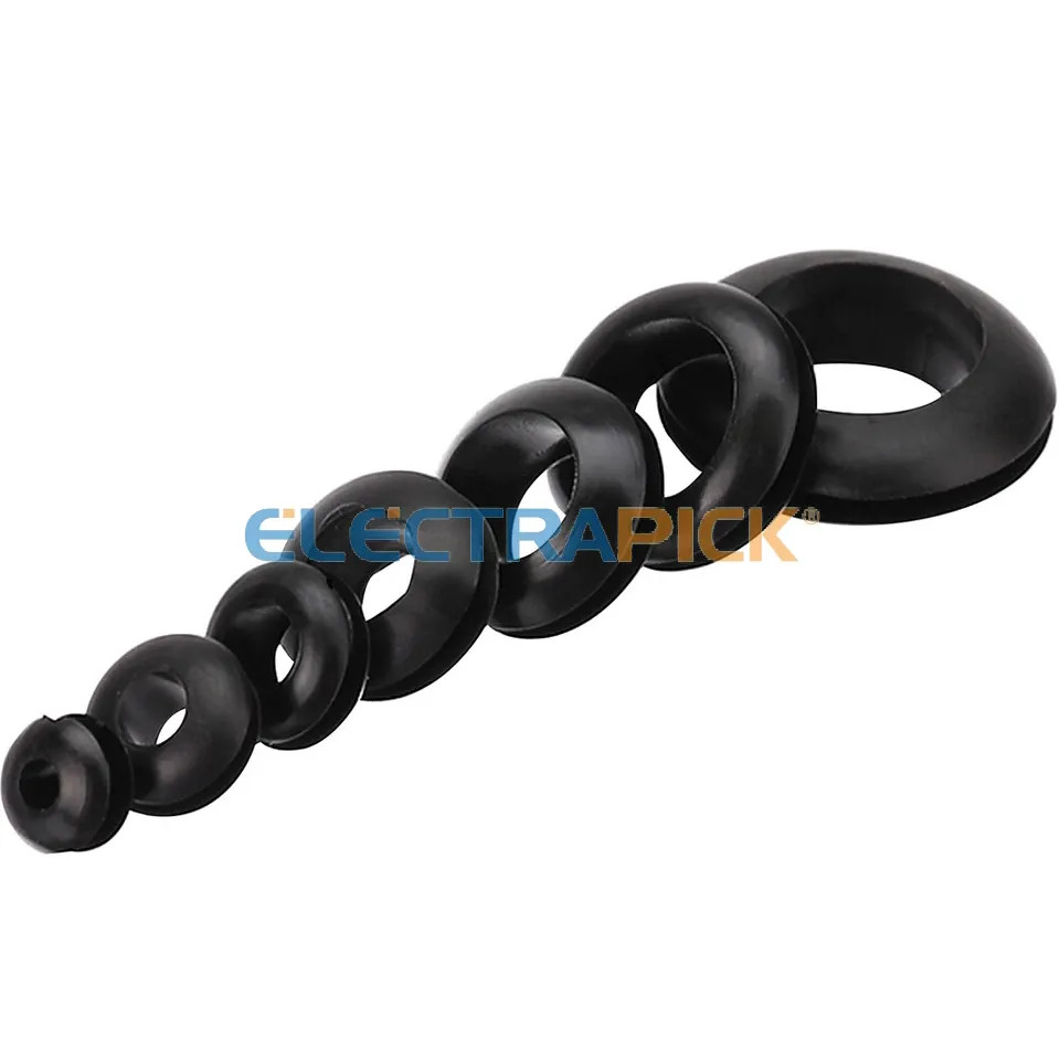 210 Rubber Grommet Kit 7 Size Wiring Automotive Closed Wire Electrical Plumbing