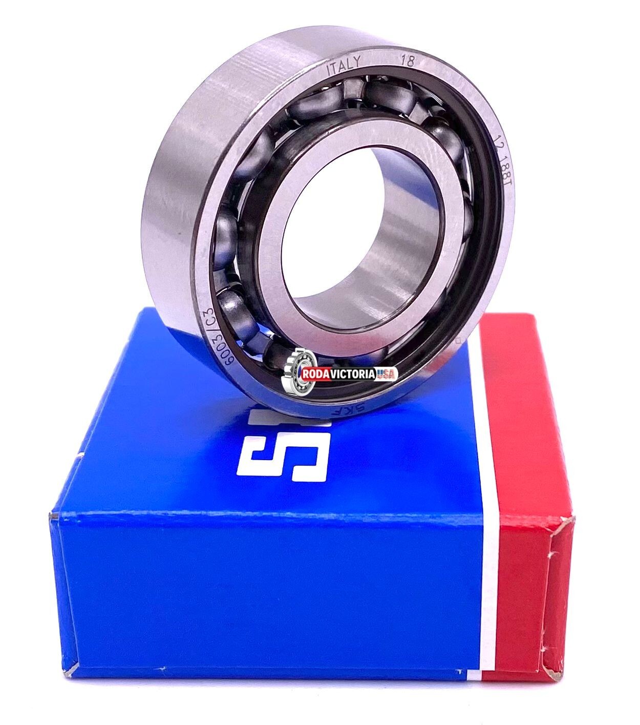 SKF 6003 Deep Groove Ball Bearing, Open Type, No Seals 17x35x10 mm