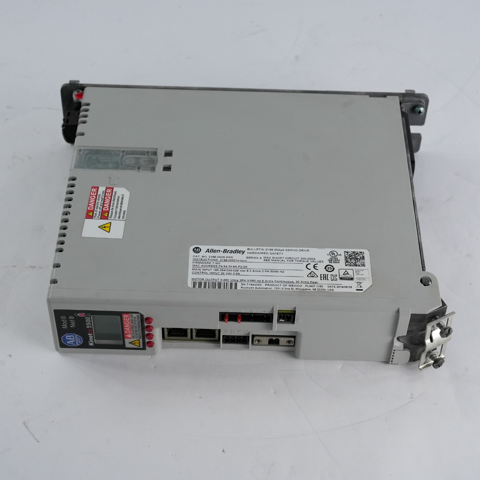 Allen Bradley 2198-H025-ERS /A Kinetix 5500 Servo Drive – Refurbished
