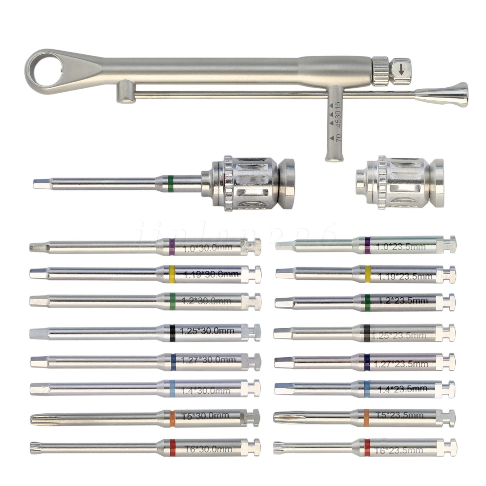 NSK Style Dental Slow Speed Contra Angle Handpiece Push FG 1.6 /CA 2.35mm Burs