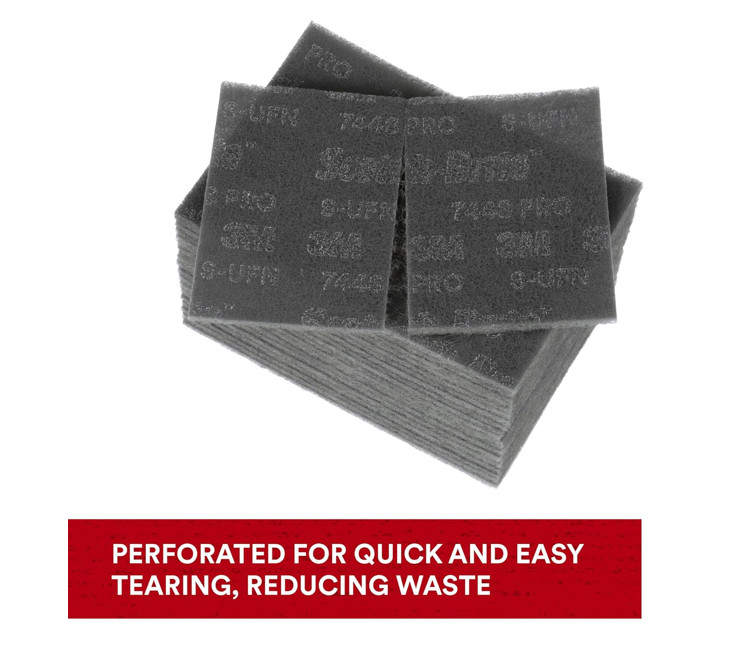 3M SB 7448 PRO Hand Pad 6 in x 9 in Hand Sanding Pad, Free Shipping, 3 bx