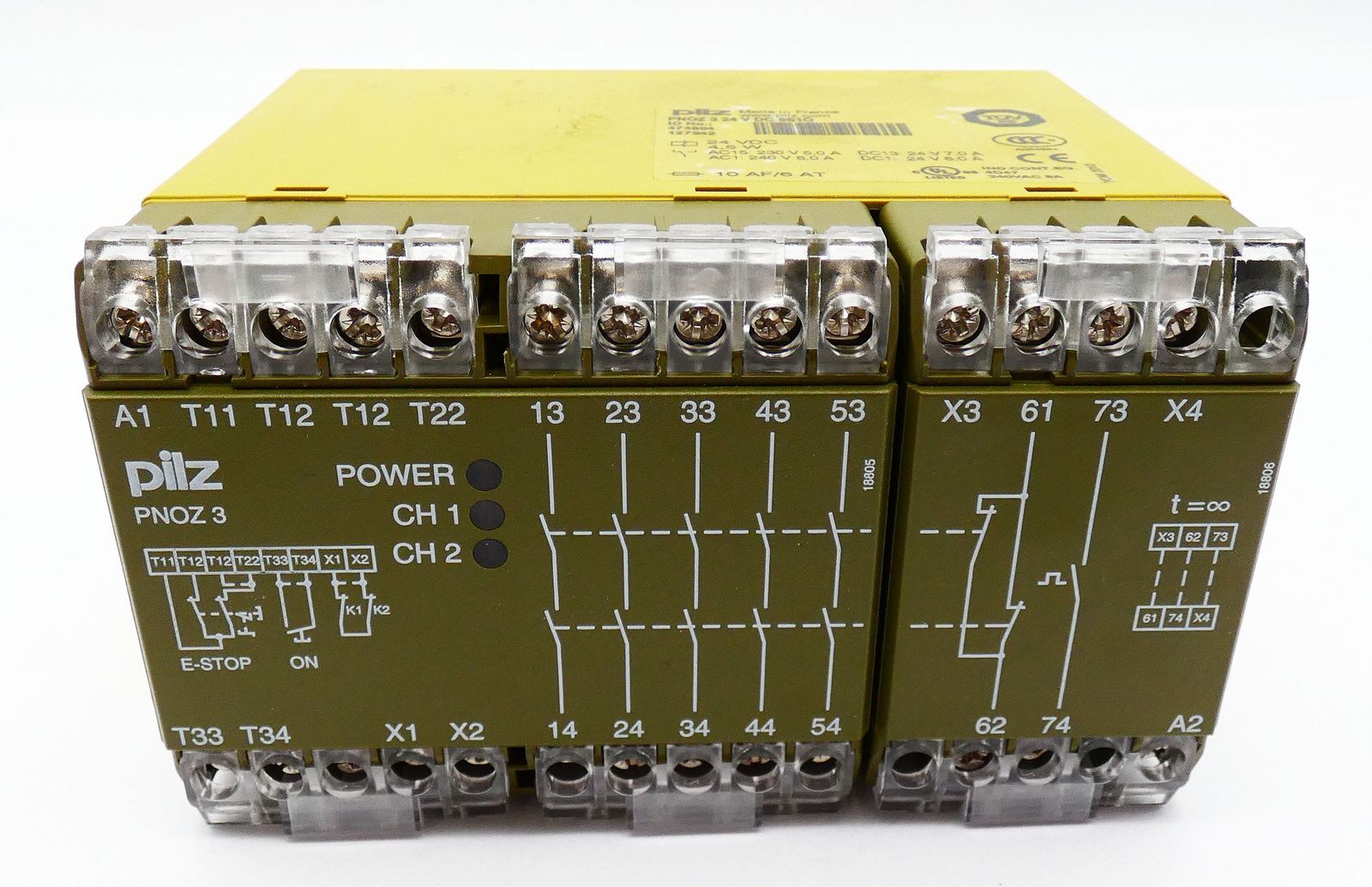 Pilz PNOZ 3 24 V DC 5S1Ö PNOZ324VDC5S1Ö 474894 Safety Switchgear-Unused/Original Packaging