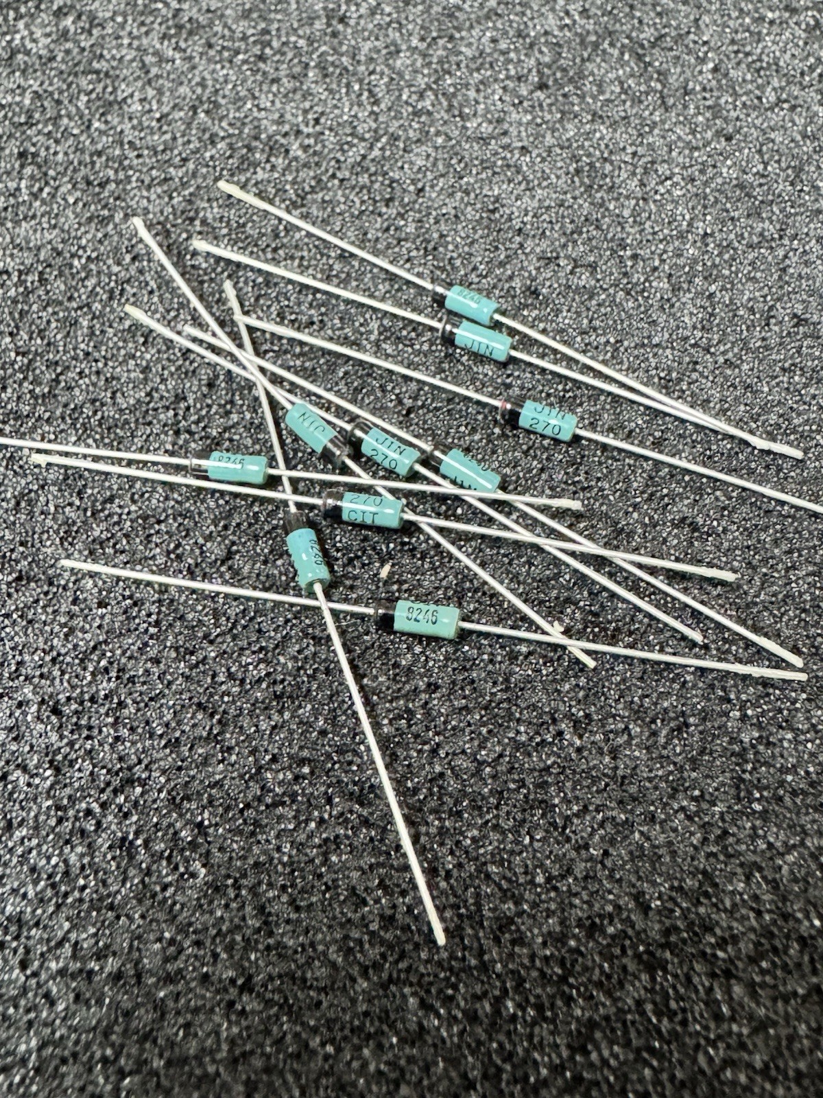 1N270 JAN CIT Mil Spec Vintage Germanium Diode JAN1N270 10pcs USA